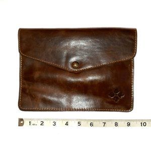 Patricia Nash Brown Leather Clutch Pouch